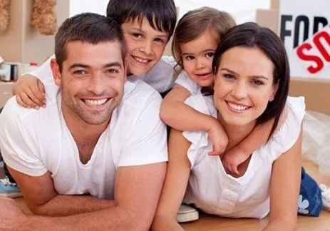 Portrait of young beautiful  couple sitting in the car